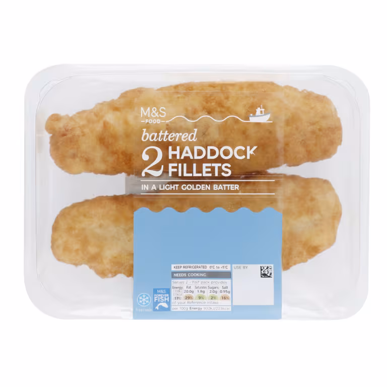 M&S Battered Haddock Fillets
