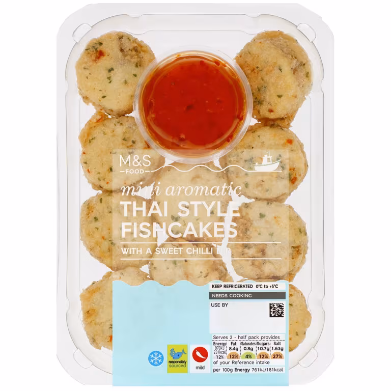 M&S Mini Aromatic Thai Style Fishcakes