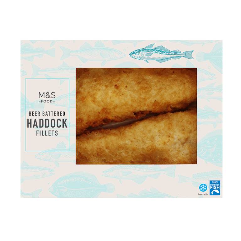 M&S Crispy Beer Battered Haddock Fillets