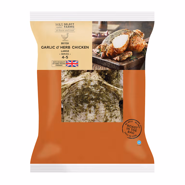 M&S Large British Garlic and Herb Chicken