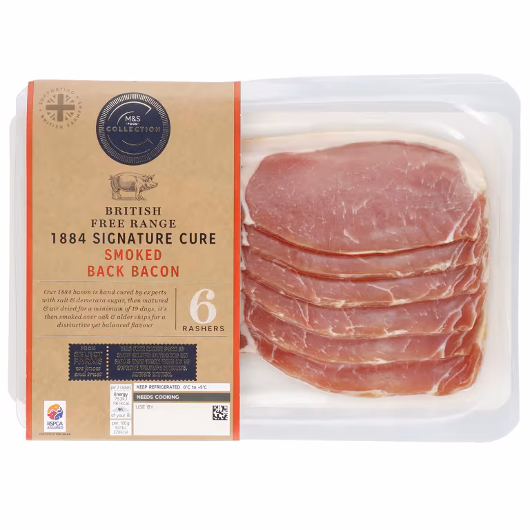 M&S 1884 Signature Cure Smoked Back Bacon