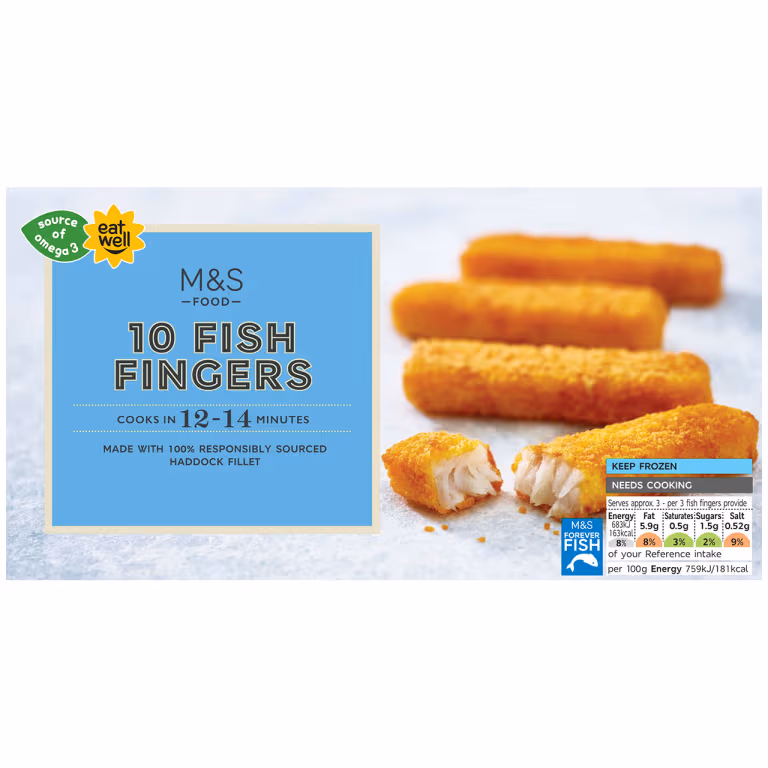 M&S 10 Fish Fingers