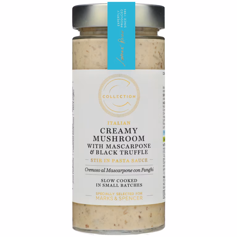 M&S Collection Italian Creamy Mushroom with Mascarpone and Black Truffle Stir in Pasta Sauce