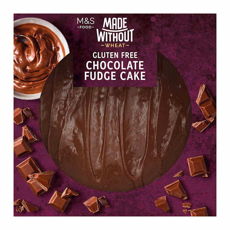 M&S Made Without Wheat Gluten Free Chocolate Fudge Cake