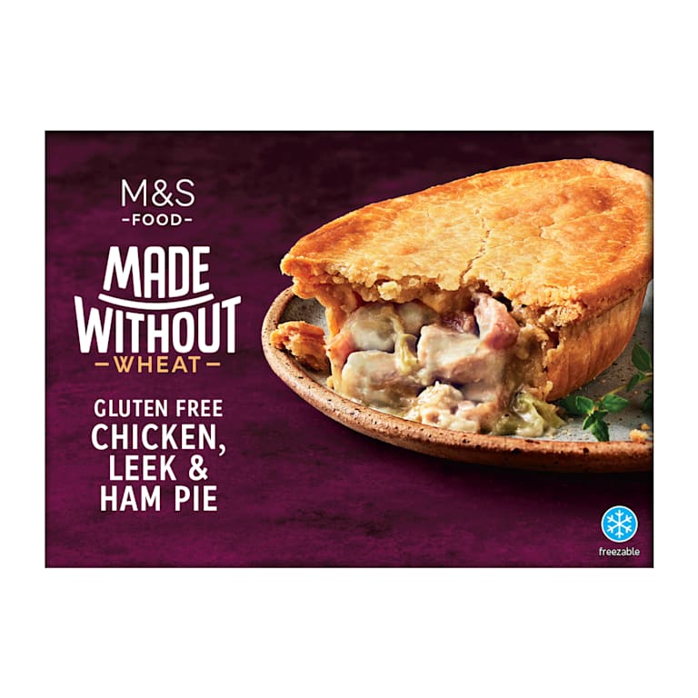 M&S Made Without Wheat Gluten Free Chicken, Ham and Leek Pie