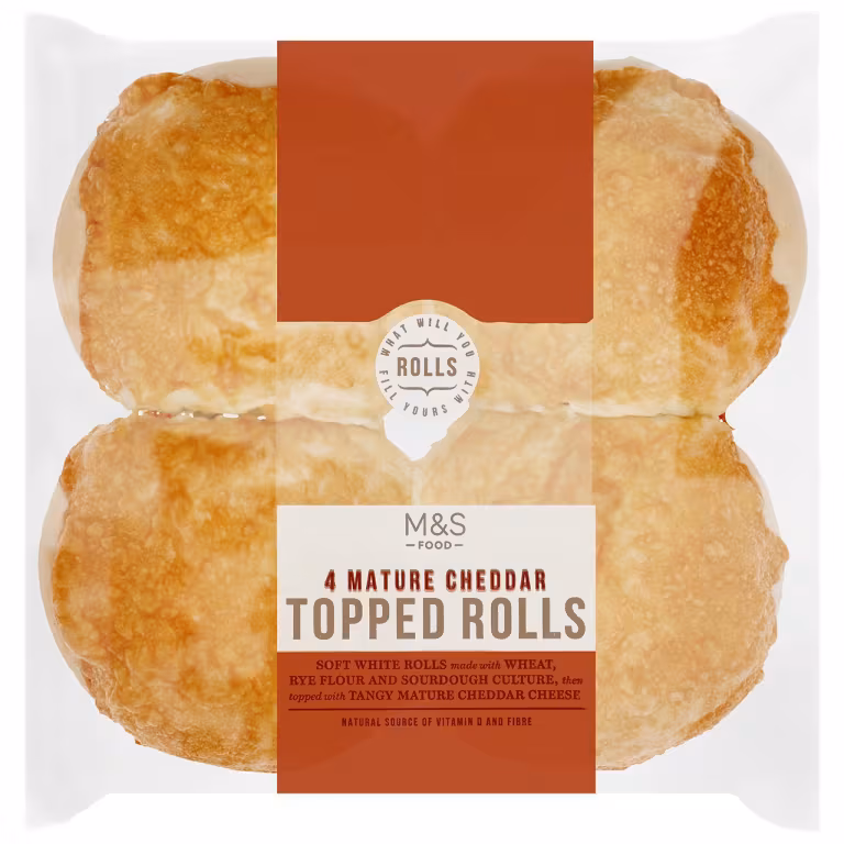 M&S Mature Cheddar Topped Rolls