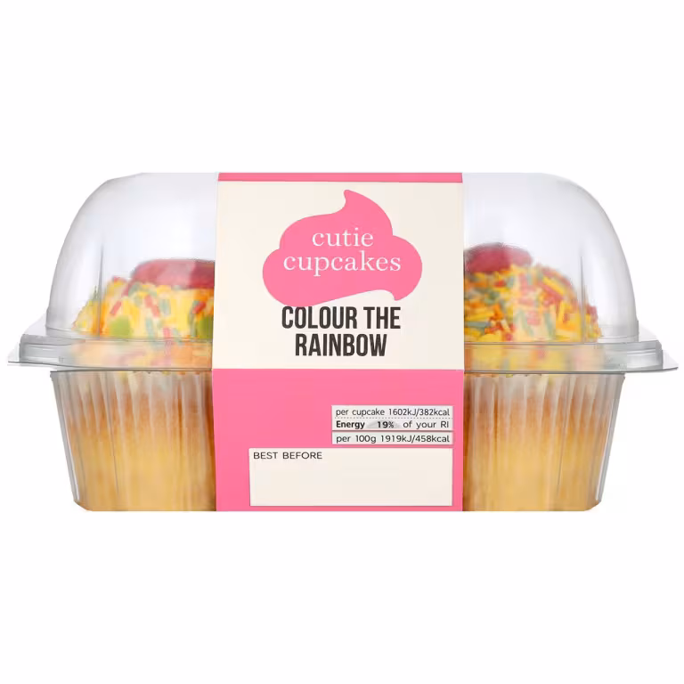 M&S Colour The Rainbow Cupcakes