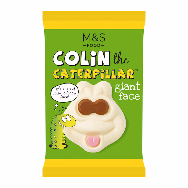 M&S Colin the Caterpillar Giant Chocolate Face