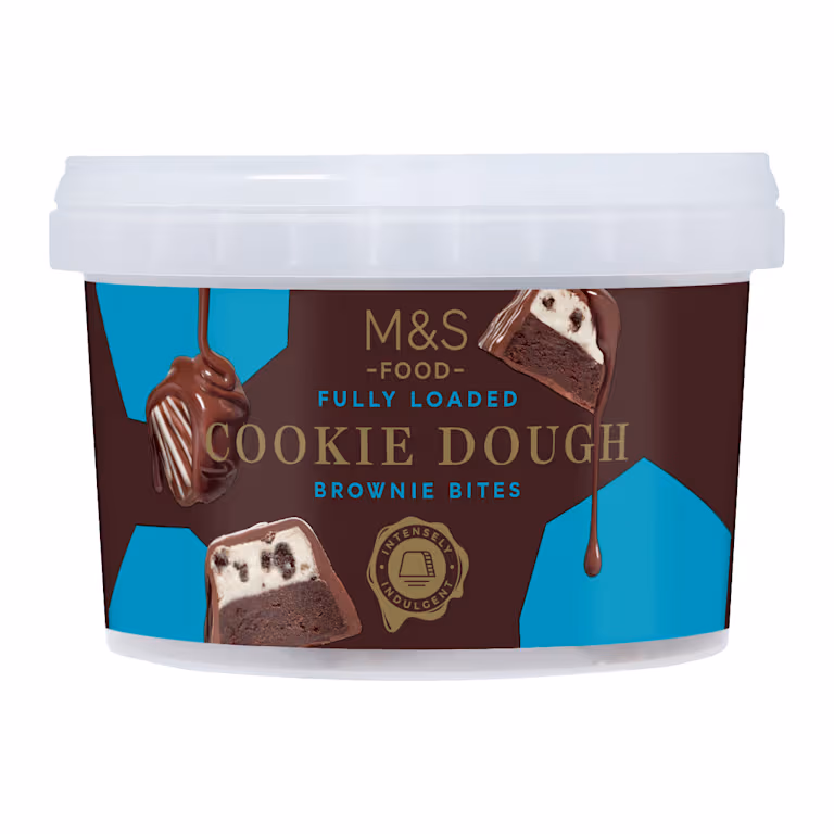M&S Fully Loaded Cookie Dough Brownie Bites