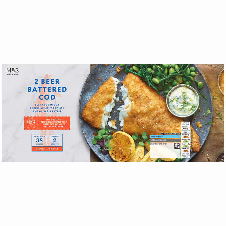 M&S Beer Battered Cod
