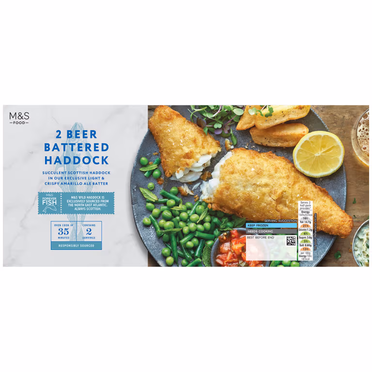 M&S Beer Battered Haddock