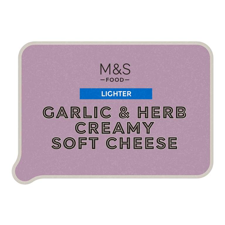 M&S Lighter Garlic and Herb Creamy Soft Cheese