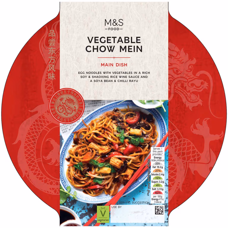 M&S Vegetable Chow Mein