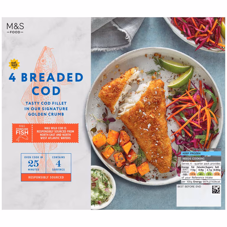 M&S Breaded Cod