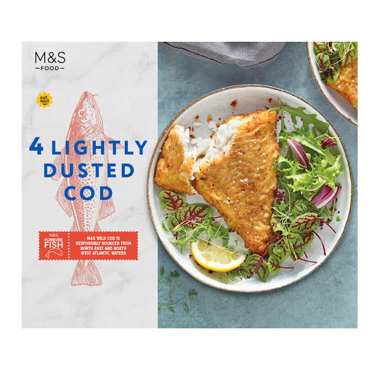 M&S Lightly Dusted Cod