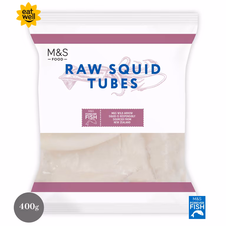 M&S Raw Squid Tubes