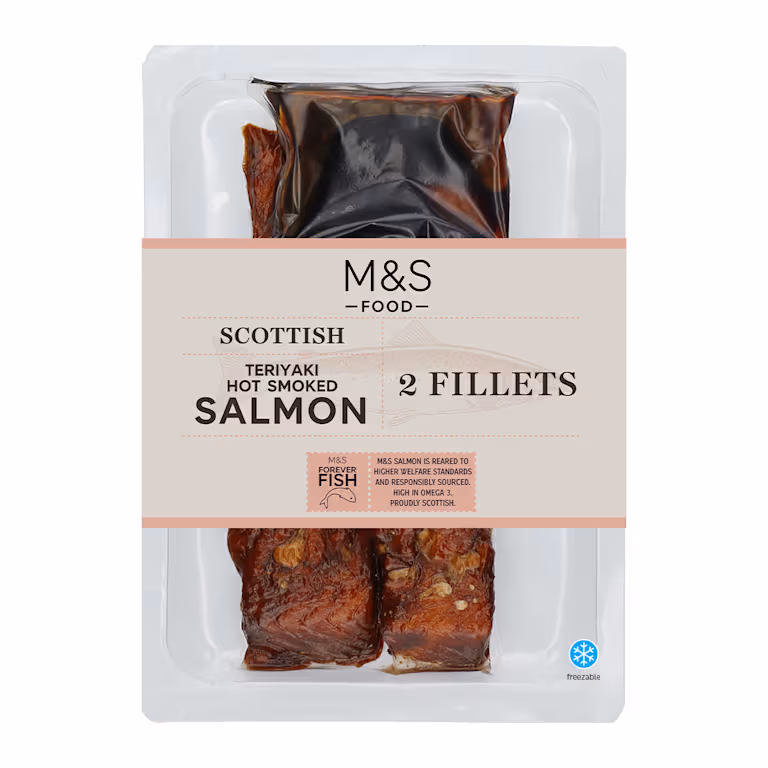 M&S Scottish Teriyaki Hot Smoked Salmon Fillets