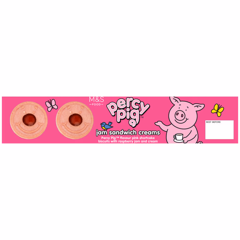 M&S Percy Pig Jam Sandwich Creams