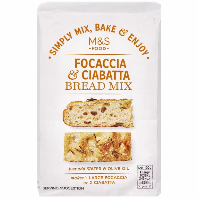 M&S Focaccia and Ciabatta Bread Mix