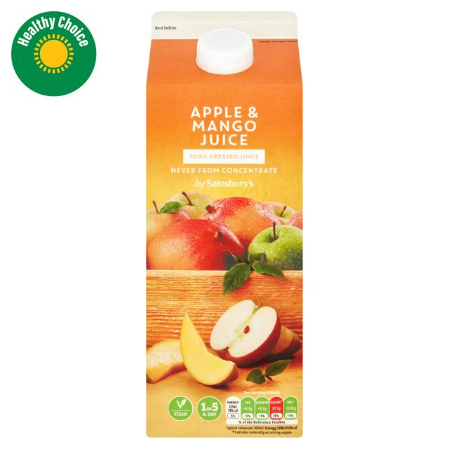 Sainsbury's Apple & Mango Juice, Not From Concentrate 1.75L