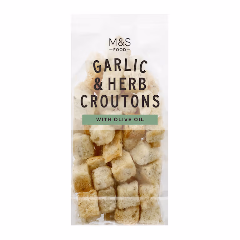 M&S Garlic & Herb Focaccia Croutons