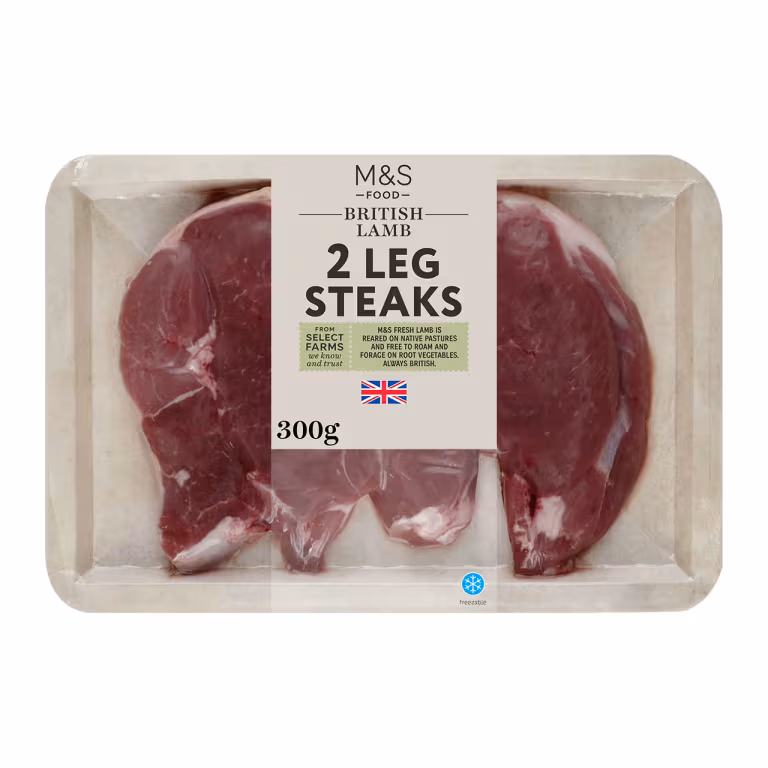 M&S British Lamb Leg Steaks