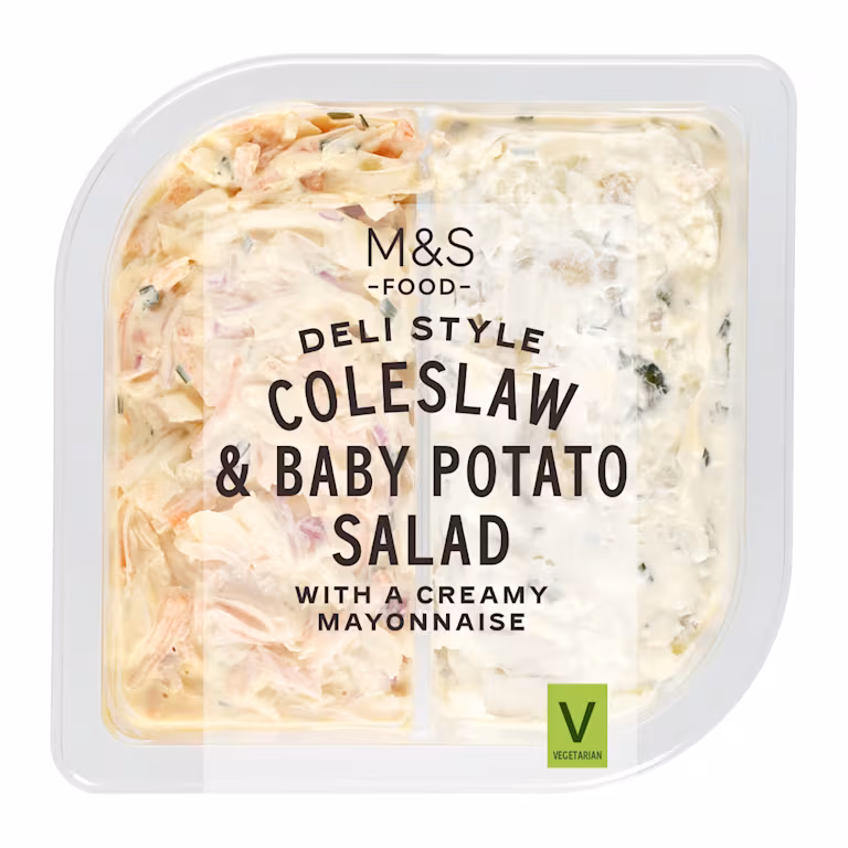 M&S Deli Style Coleslaw and Potato Salad