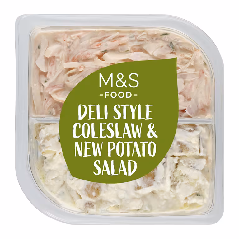 M&S Deli Style Coleslaw and Potato Salad