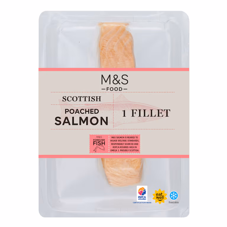 M&S Scottish Poached Salmon Fillet