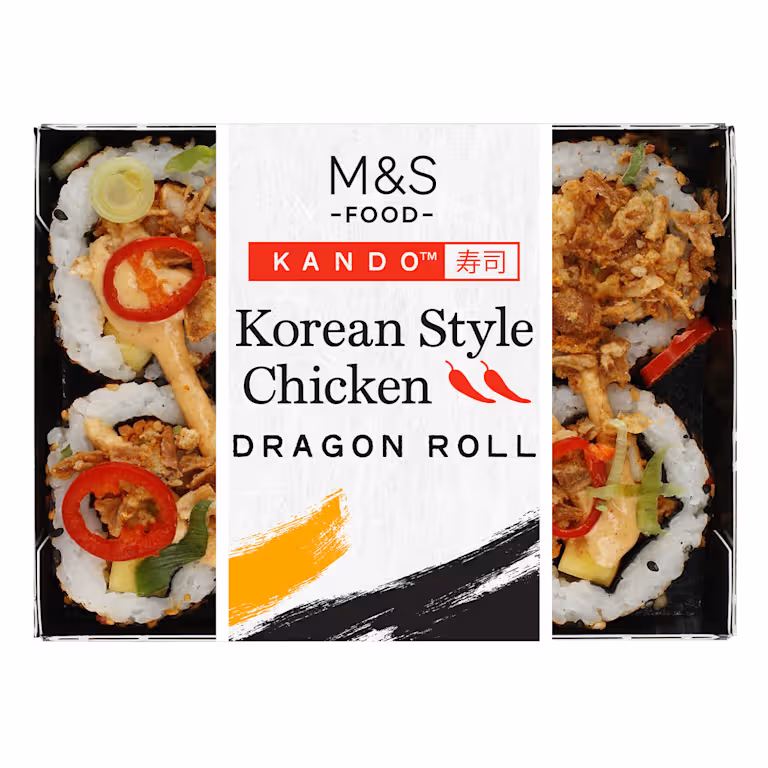 M&S Korean Style Chicken Dragon Roll