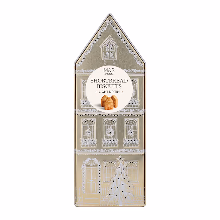 M&S Shortbread Light up House