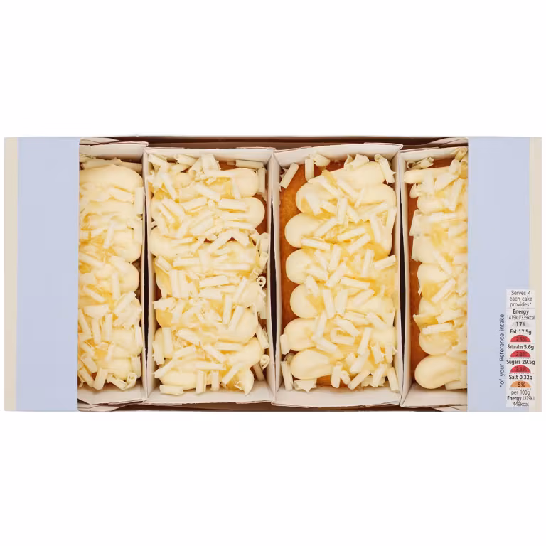 M&S 4 Mini Lemon Loaf Cakes