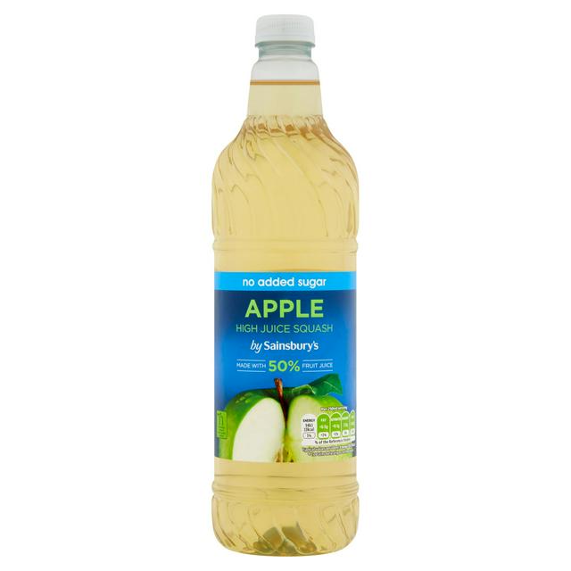 Sainsbury's Apple High Juice Squash, No Added Sugar 1L