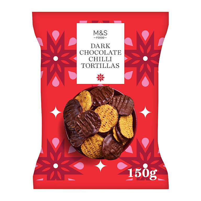 M&S Dark Chocolate Chilli Tortillas