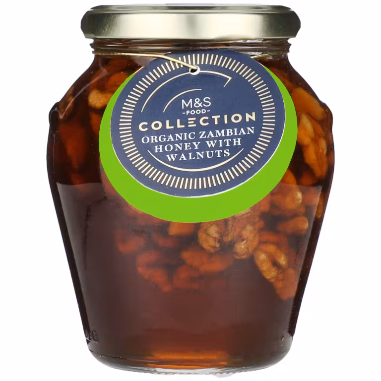 M&S Collection Organic Zambian Honey with Walnuts
