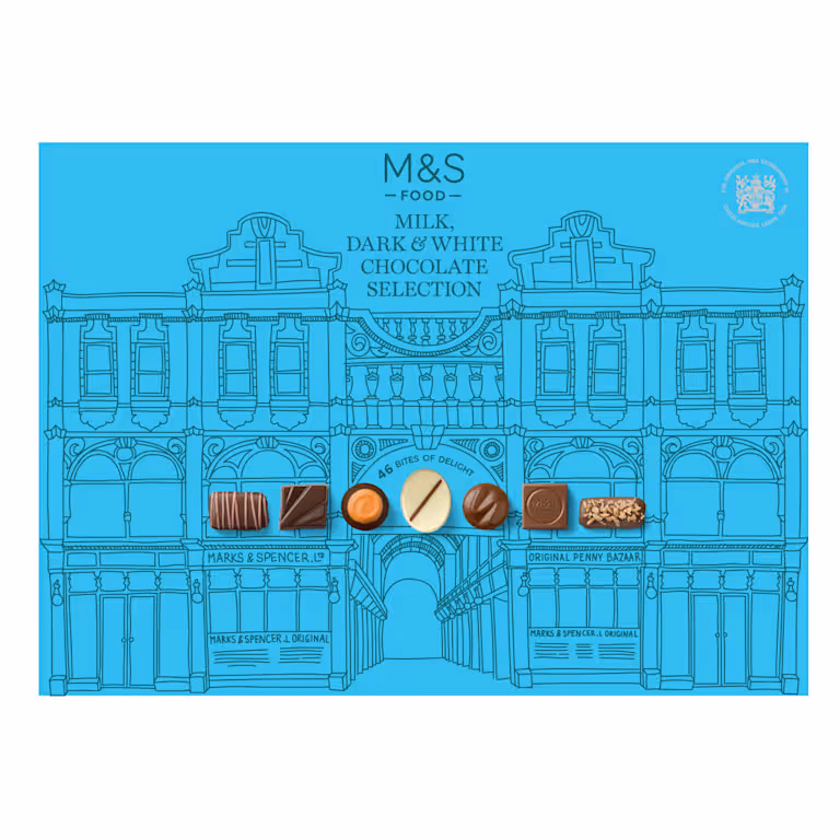 M&S Milk, Dark and White Chocolate Selection Box