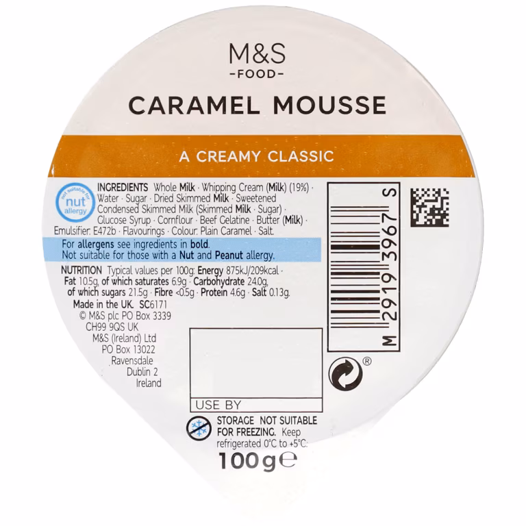 M&S Caramel Mousse