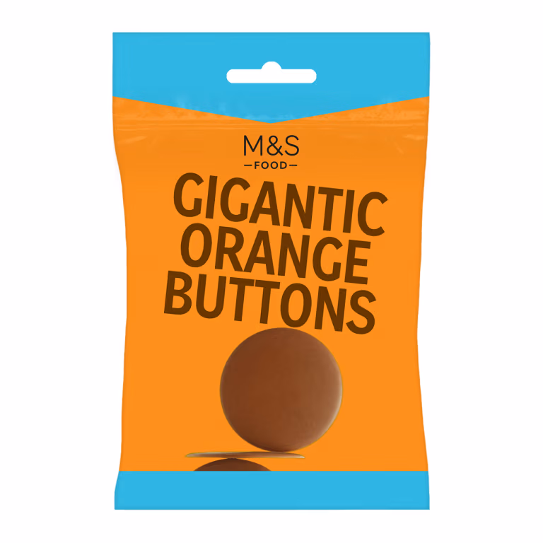 M&S Gigantic Orange Buttons