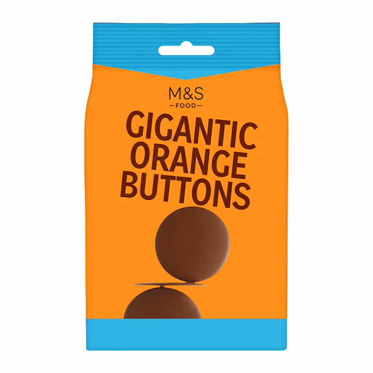 M&S Gigantic Orange Buttons