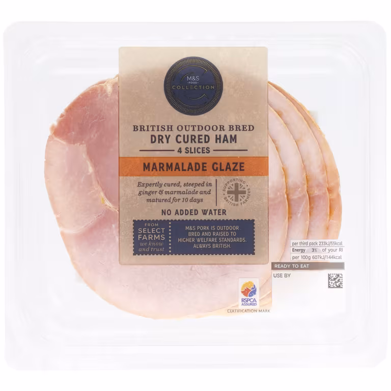 M&S Outdoor Bred Dry Cured Marmalade Ham
