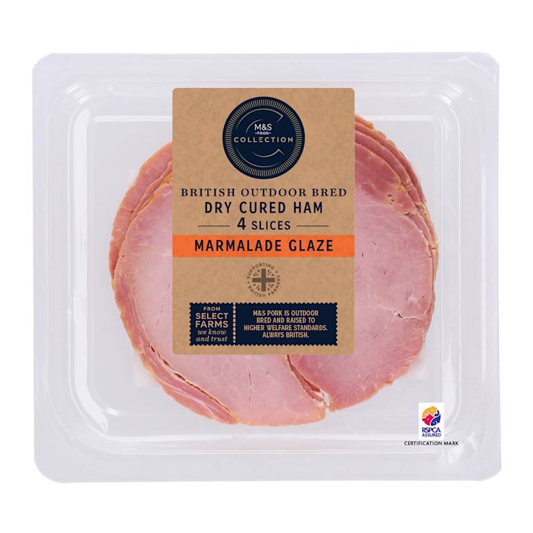 M&S Outdoor Bred Dry Cured Marmalade Ham