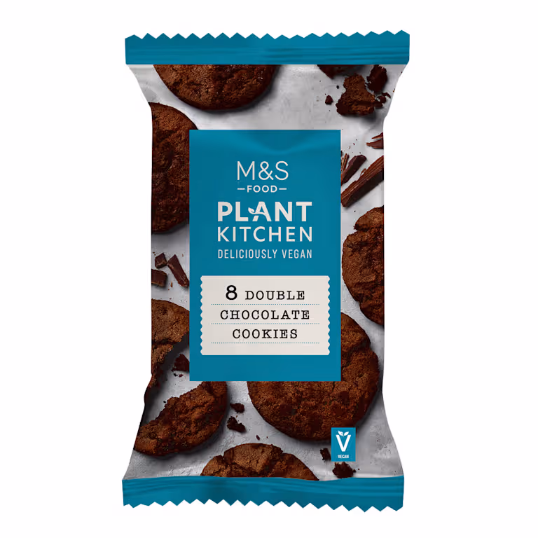 M&S 8 Double Chocolate Cookies