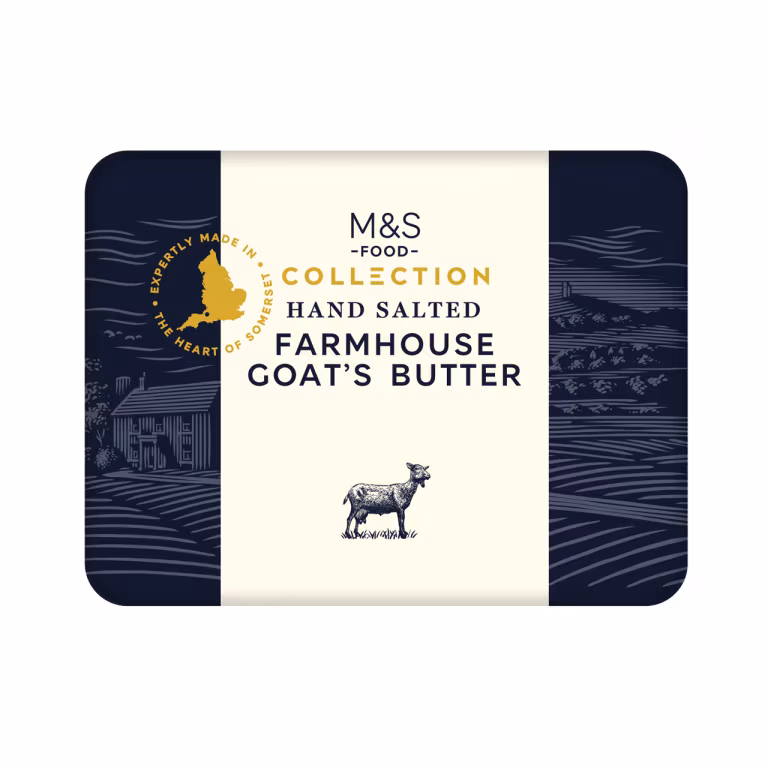 M&S Collection Hand Salted Farmhouse Goat's Butter