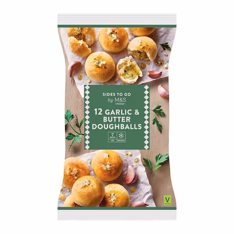 M&S 12 Garlic Butter Doughballs