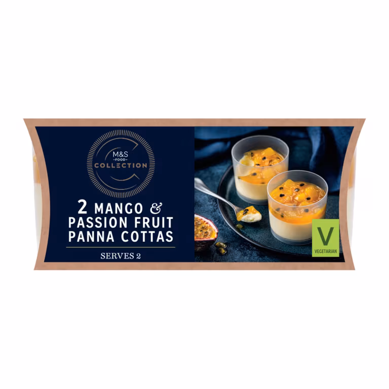 M&S Collection Mango and Passion Fruit Panna Cotta