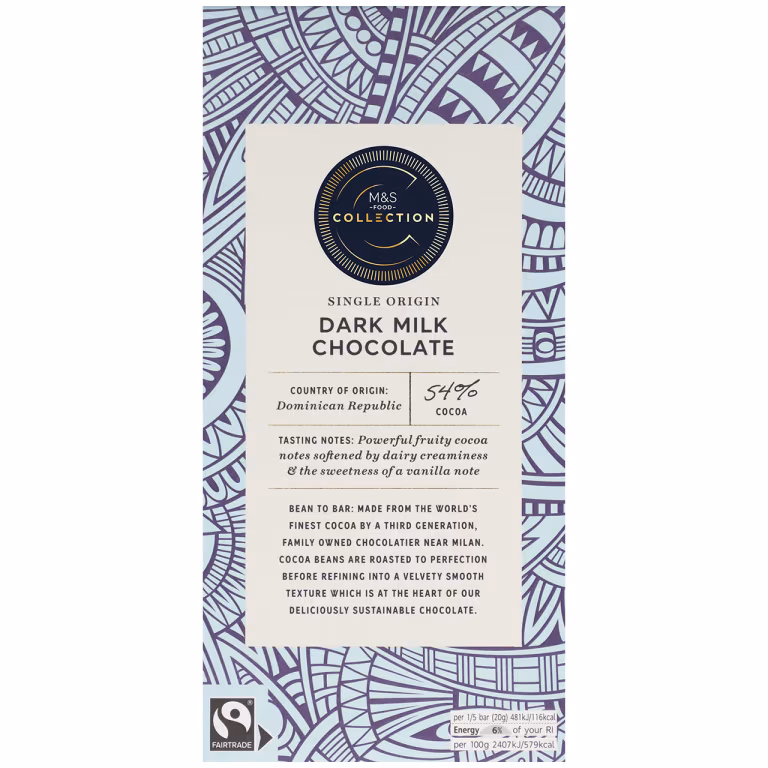 M&S Collection Single Origin Dark Milk Chocolate