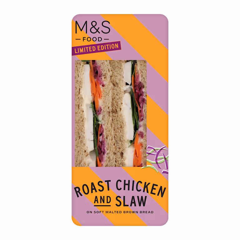 M&S Roast Chicken and Slaw Sandwich