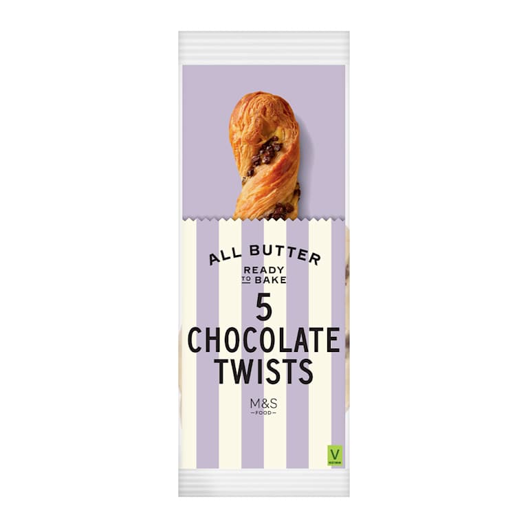 M&S 5 All Butter Chocolate Twists