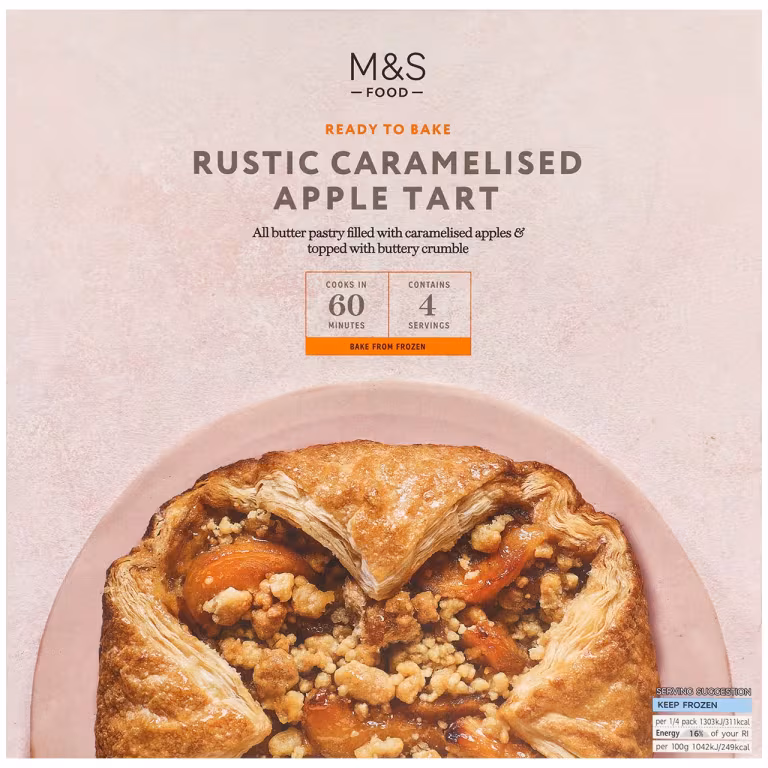 M&S Ready to Bake Rustic Caramelised Apple Tart