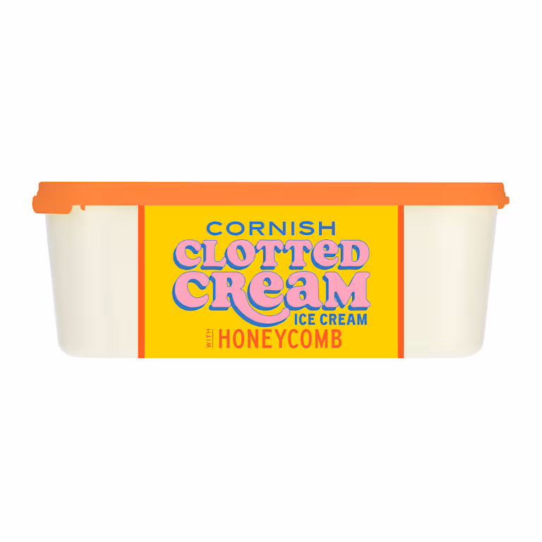 M&S Cornish Clotted Cream Ice Cream With Honeycomb